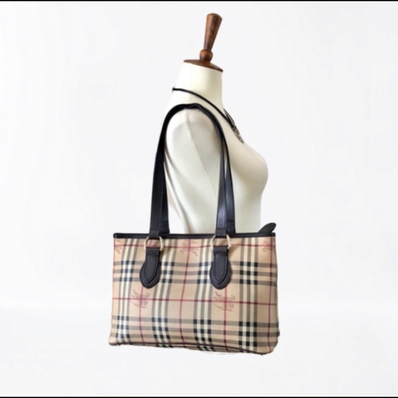 Burberry Handbags - 100% Authentic Burberry Haymarket Nova Check Tote